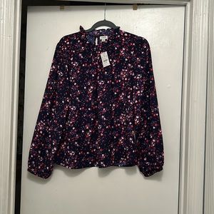 J. Crew Factory floral top, size L